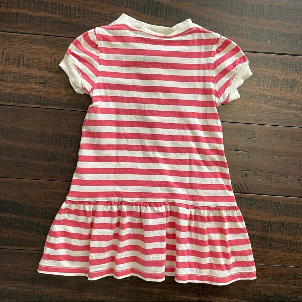 Ralph Lauren Pink Stripe Dress and Bloomers Set Size 18 mos.